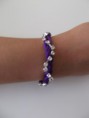 Pulsera Morada-Swaroski
